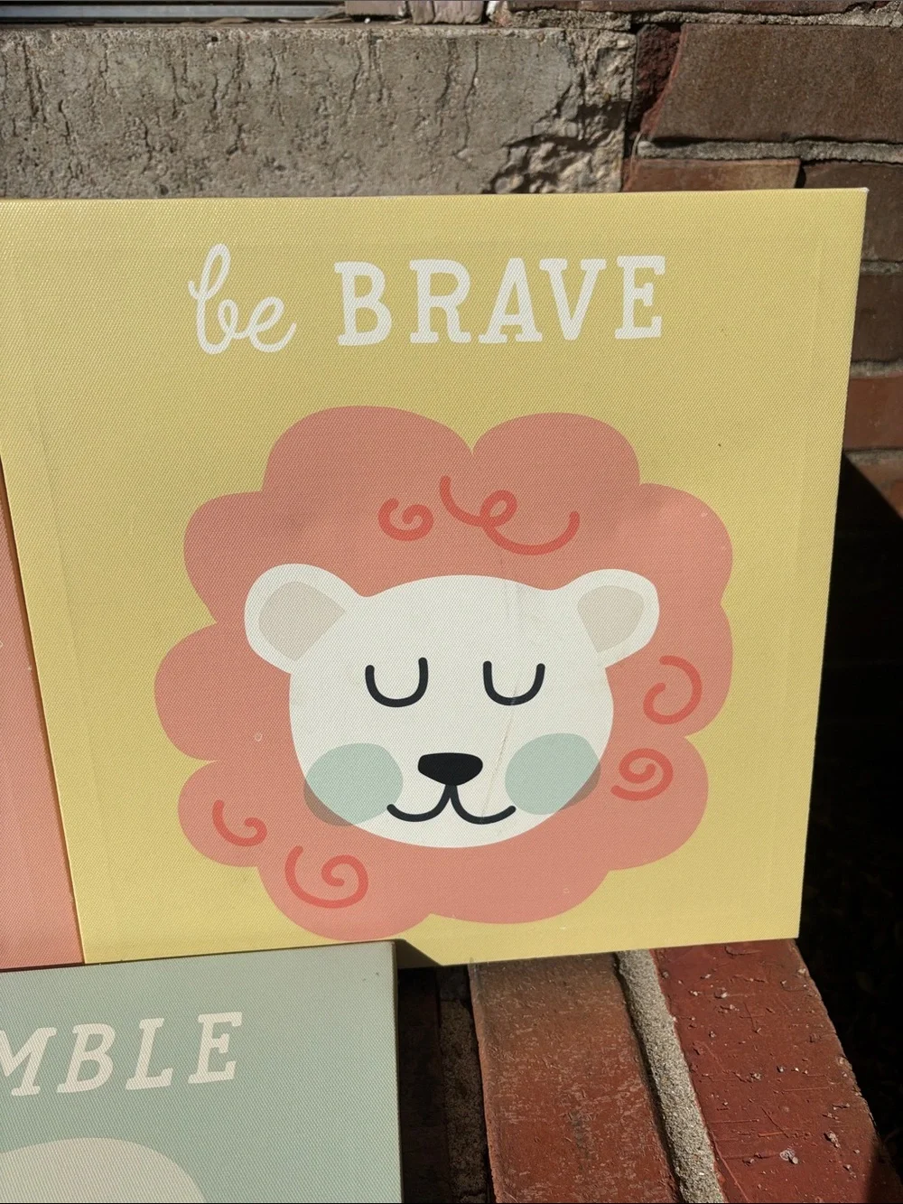 Nursery Wall Art Trio - Be Kind, Be Brave, Be Humble